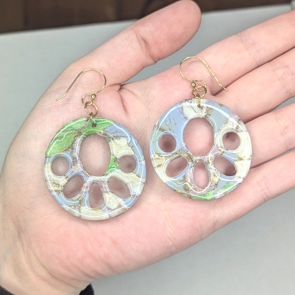 Handmade Jewelry - Multicolor Pastel Maximalism Earrings